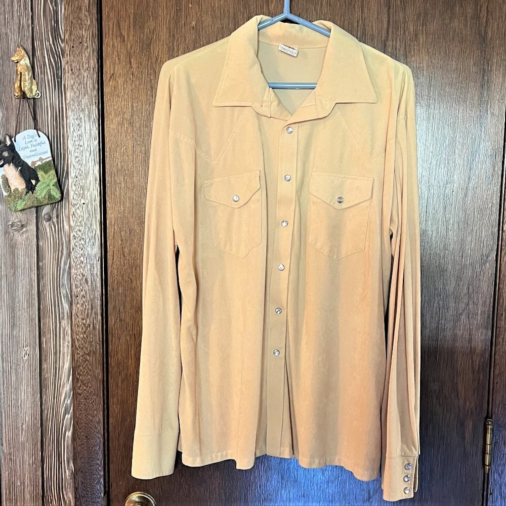 Long Sleeved Brushed Fabric Western Shirt